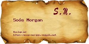 Soós Morgan névjegykártya